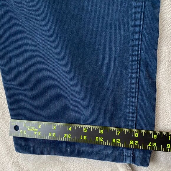 Lands End Mens Pants Size 40x25 Corduroy Straight Casual Traditional Fit Blue Y2 - Picture 4 of 12